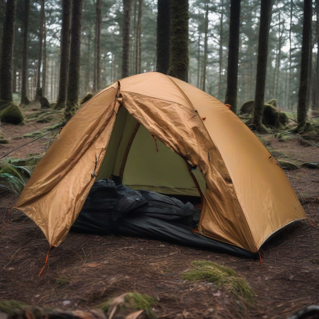 Backpacking Tent Setup