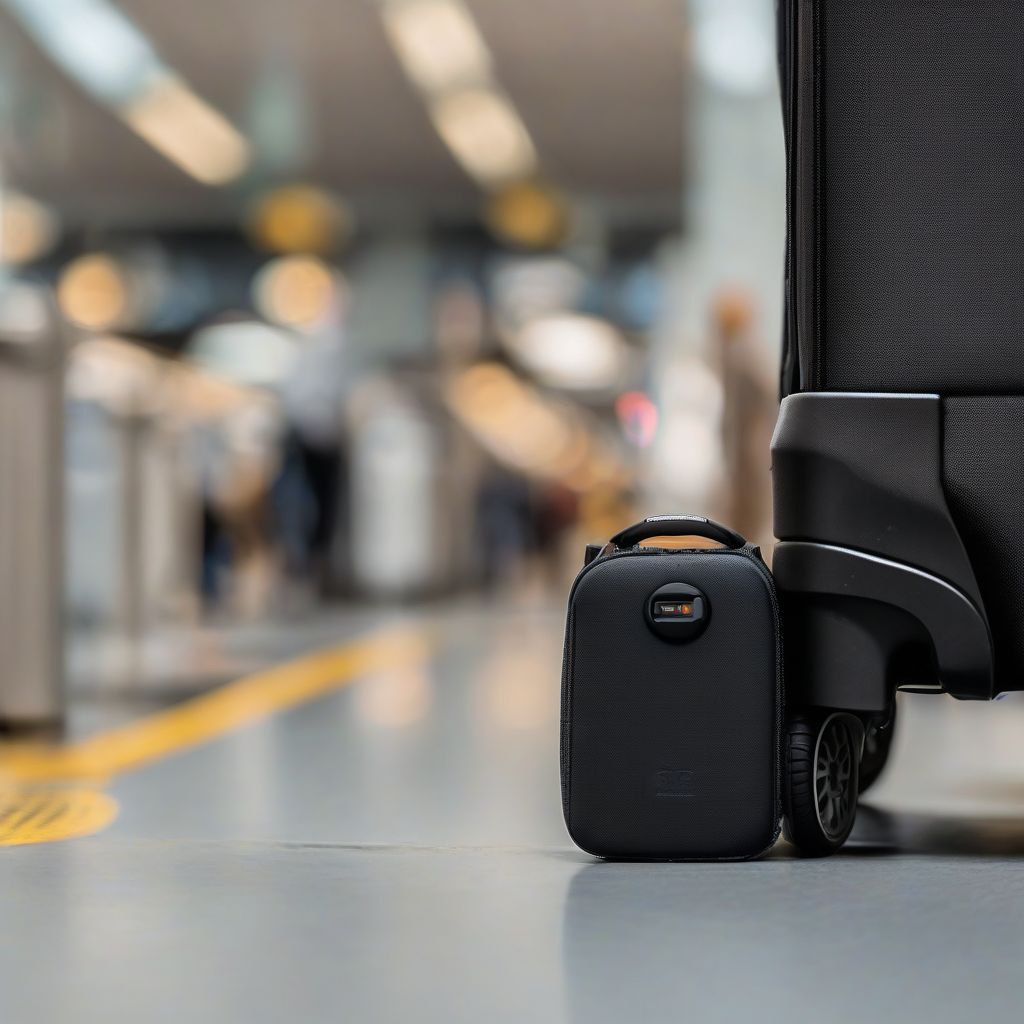 Luggage Tracker on Suitcase