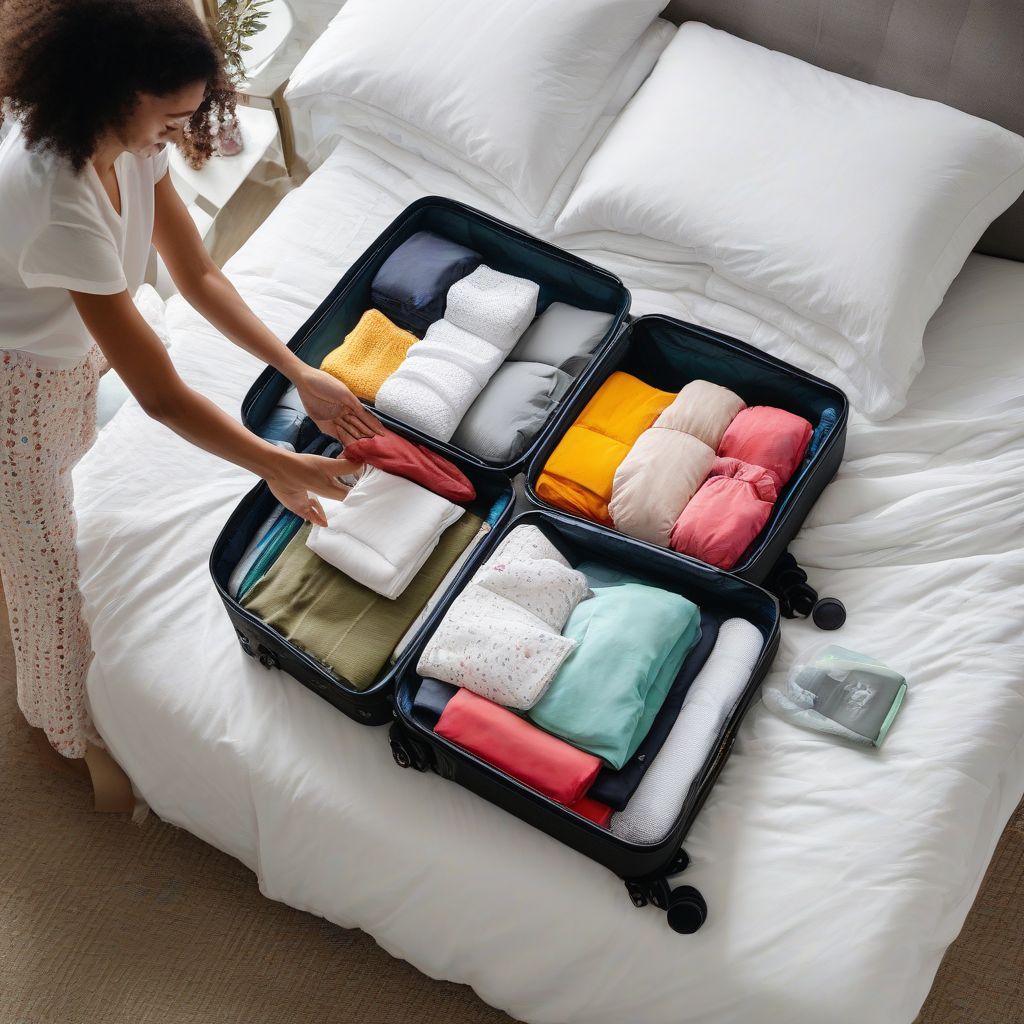 Packing Cubes in Suitcase